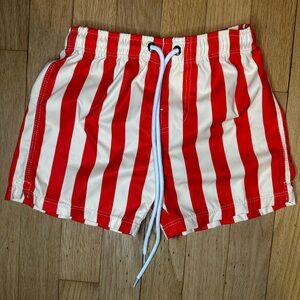 Forever French 4-5T Orange Striped Shorts